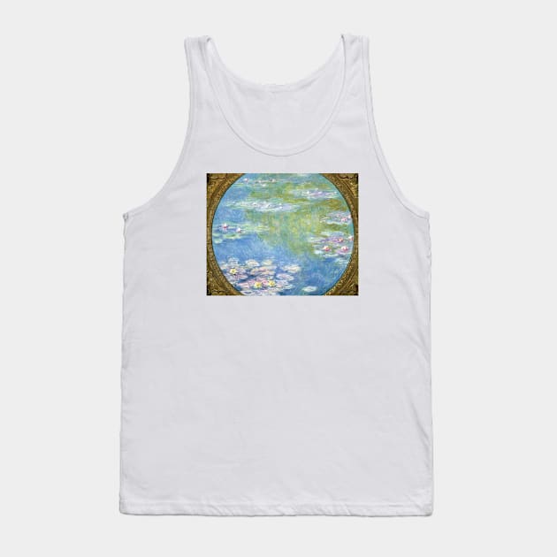 Claude Monet's Water Lilies (1908) famous painting landscape Tank Top by theartistmusician